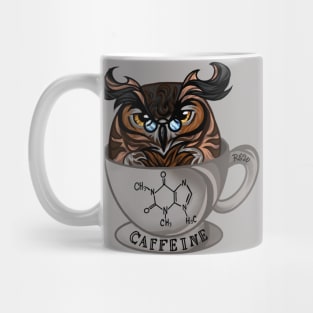 Black Coffee Owl Mug